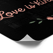 Love Is Patient Love Is Kind But Y'all Gonna Make  Poster (Ecke)