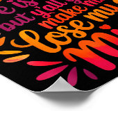 Love Is Patient Love Is Kind But Y'all Gonna Make  Poster (Ecke)