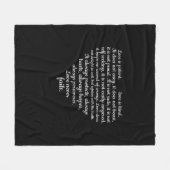 Love Is Patient Love Is Kind Corinthians Scripture Fleecedecke (Vorderseite (Horizontal))