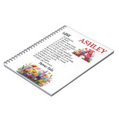 Love is patient, love is kind Personalize this  Notizblock (Linke Seite)