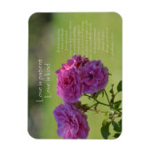 Love is Patient Roses Magnet (Vertikal)