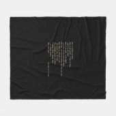 Love Is Patient Simple Inspirational Design  Fleecedecke (Vorderseite (Horizontal))