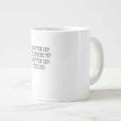 Love Is Patient Subtle Design  Jumbo-Tasse (Vorderseite Rechts)