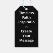 Love Is Patient Timeless Inspirational Style  Geschenkanhänger (Rückseite)