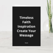 Love Is Patient Timeless Inspirational Style  Karte (Rückseite)