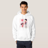“Love Is Reaching Each Other – Cute Cartoon Valent Hoodie (Vorne ganz)