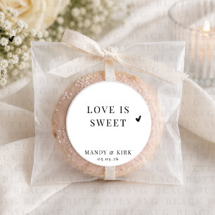Love Is Sweet Aufkleber Hochzeitsgunst & Geschen