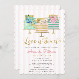 Love is Sweet Baby Shower Invitation Einladung