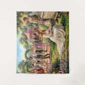 Love is Sweet Bee Wedding Keepsake Sign Wandteppich (Vorderseite)