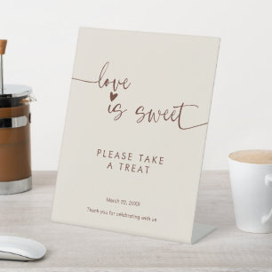 Love Is Sweet Bitte Nimm Ein Geschenk Boho Sockelschild