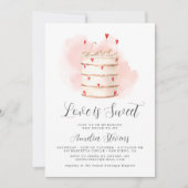 Love Is Sweet Bridal Shower Invitation Einladung (Vorderseite)