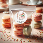 Love Is Sweet Coffee Heart Calligraphy  Runder Aufkleber<br><div class="desc">Add a sweet and stylish finishing touch to your bridal shower favors with this "Love Is Sweet Coffee Heart Calligraphy Classic Round Sticker". Designed with elegant handwritten script and a charming coffee heart motif, this romantic sticker is perfect for modern rustic and café themed bridal shower celebrations. Featuring warm terracotta...</div>