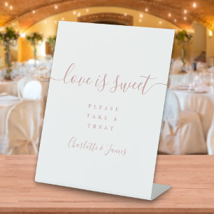 Love Is Sweet Dusty Rose Signature Schriftzug Gefa Sockelschild