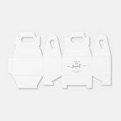 Love is sweet simple elegant script wedding geschenkschachtel (Ungefaltet)