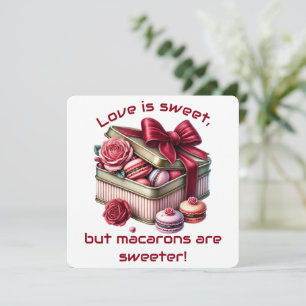 Love Is Sweet - Valentinstagskarte Dankeskarte