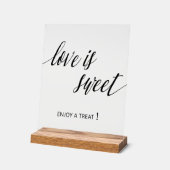 Love is sweet Wedding Acrylschild (Winkel)