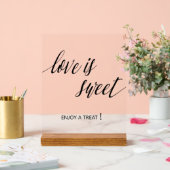 Love is sweet Wedding Acrylschild (Hochzeit)