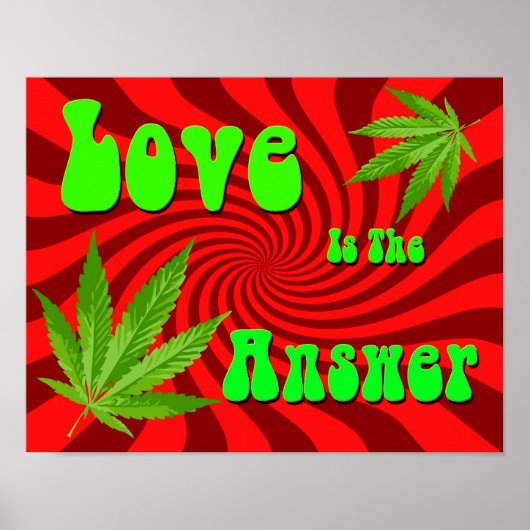 Love Is The Answer Poster (Vorne)