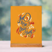 Love is the only thing acrylschild (Neutral)