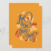 Love is the only thing - dankeskarte (Vorne/Hinten)