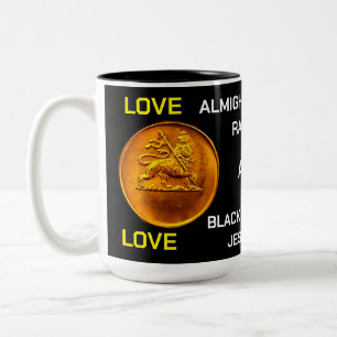 LOVE JAHOVAH Zwei-Ton-Becher, 15 oz Zweifarbige Tasse