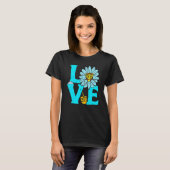 Love Jewish Daisy Hanukkah Pajamas Chanukah PJs Wo T-Shirt (Vorne ganz)