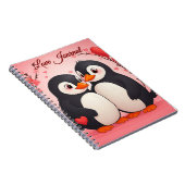 Love Journal - Penguin Love Notebook Notizblock (Rechte Seite)