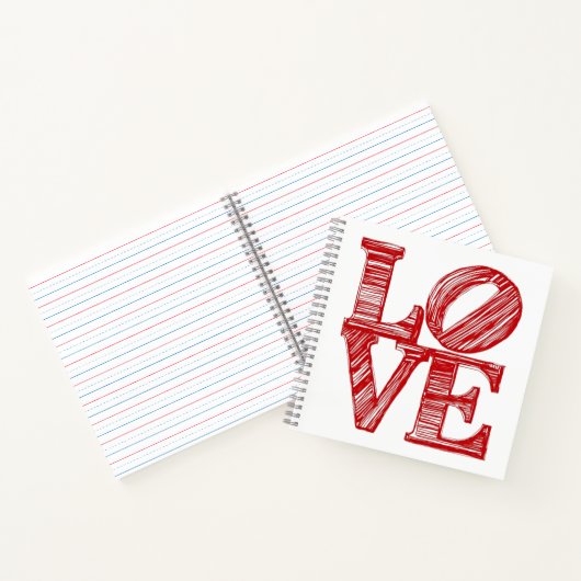 LOVE Journals , Valentine's day gift Notebook Notizblock (Innenseite)