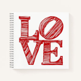 LOVE Journals , Valentine's day gift Notebook Notizblock