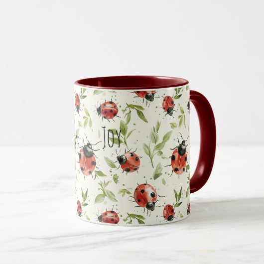 Love Joy Ladybugs Tasse (VorderseiteRechts)