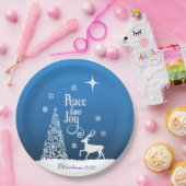 Love, Joy, Peace, Christmas - Personalize Pappteller (Party)