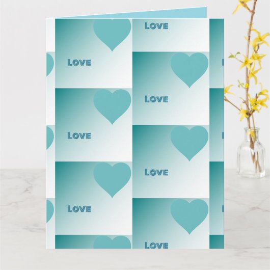 Love. Karte (Gelbe Blume)