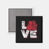 Love - Kickboxer Kickboxing Fitness Workout Martia Magnet (Vorderseite/Rückseite)