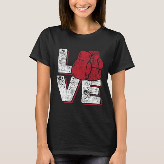 Love - Kickboxer Kickboxing Fitness Workout Martia T-Shirt (Vorderseite)