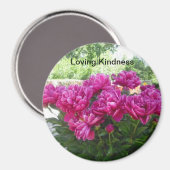 Love Kindness Peony Magnet (Vorderseite/Rückseite)