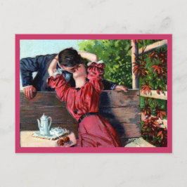 Love Kiss Valentine Postkarte
