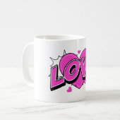 LOVE klassischer Becher Kaffeetasse (Vorderseite Links)