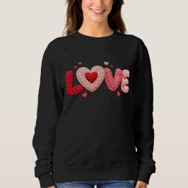 LOVE Knit Heart Sweatshirt – Cozy Romantic Valenti