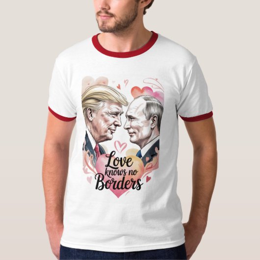Love Knows No Border Valentine Tee (Vorderseite)