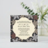 Love Lace Bloms Einladung (Stehend Vorderseite)