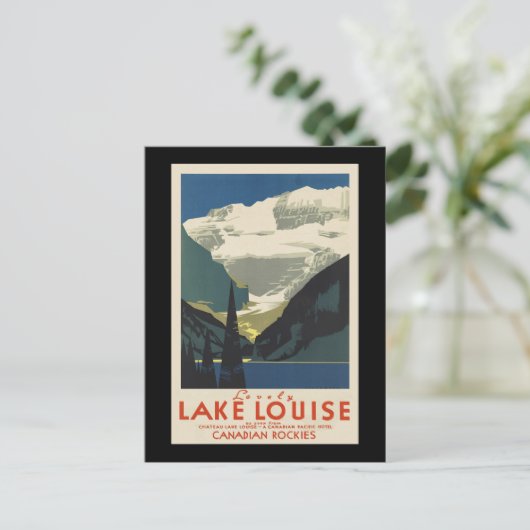 Love Lake Louise Postkarte (Stehend Vorderseite)