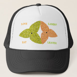 Love Lambs Eat Leaves Hat Truckerkappe