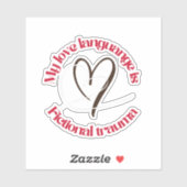 love language is fictional trauma | redflag reader aufkleber (Blatt)