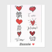 Love Languages Aufkleber (Blatt)