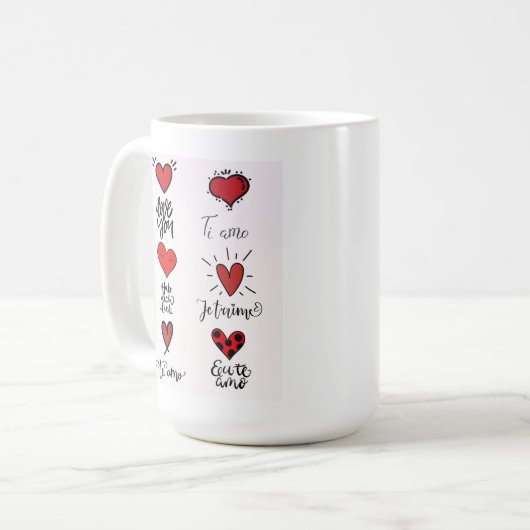 Love Languages Mug Kaffeetasse (Vorderseite Links)