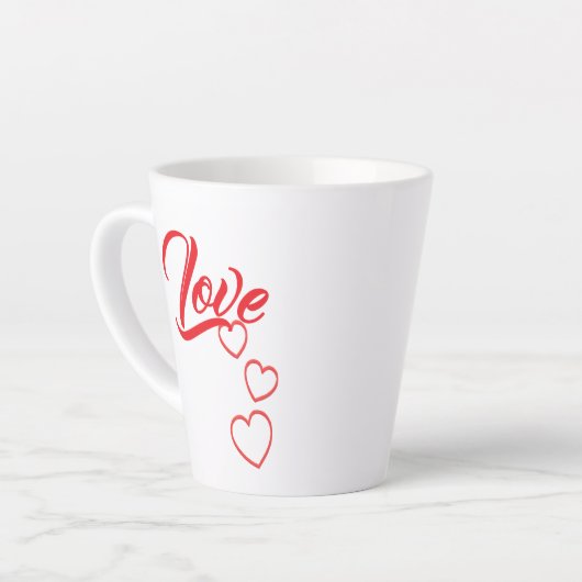 Love Latte Mug Milchtasse (Linke Ecke)