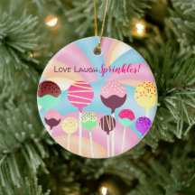 Love laugh sprinkles cake pops rainbows Christmas