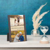 Love Laughs Happiness Couples Anniversary Photo Fotoplatte (Seite)