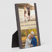 Love Laughs Happiness Couples Anniversary Photo Fotoplatte (Seite)