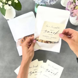 Love, Laughter and a Snack After Label Stickers Weinetikett